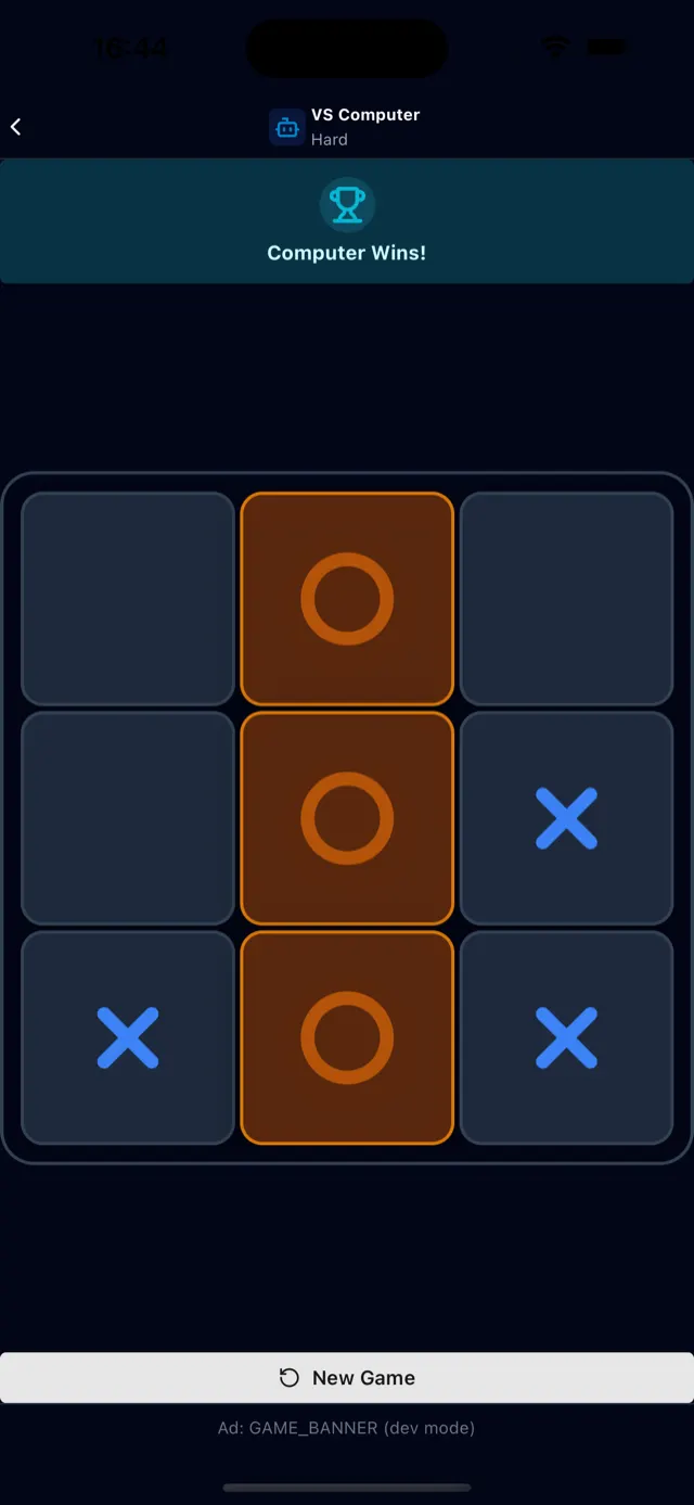 Tic Tac Toe — computer o win